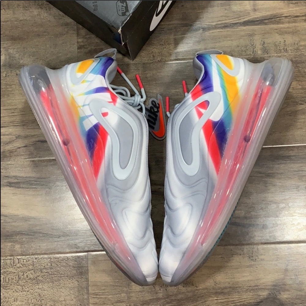 NIKE AIR MAX 720 Wolf Grey/Teal Nebula - Picture 15 of 16